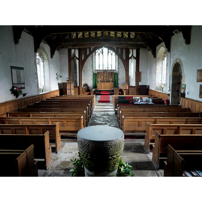 the font in the foreground