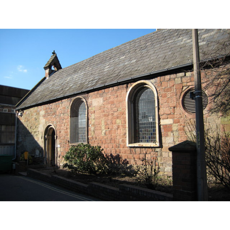 Source caption: "St Alban's church is the oldest church in the city of Worcester and is easily missed when driving along Deansway. This former church is now the Maggs Day Centre for the homeless."