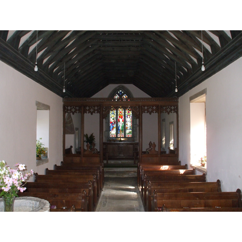 the top of the font is visible in foreground, left corner