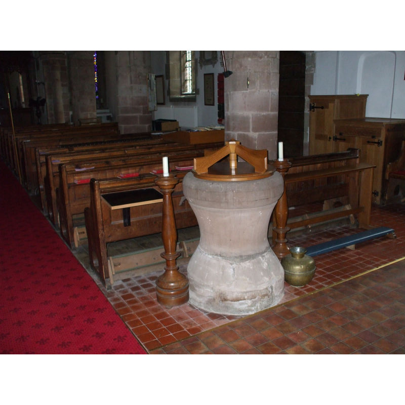 at the west end of the nave