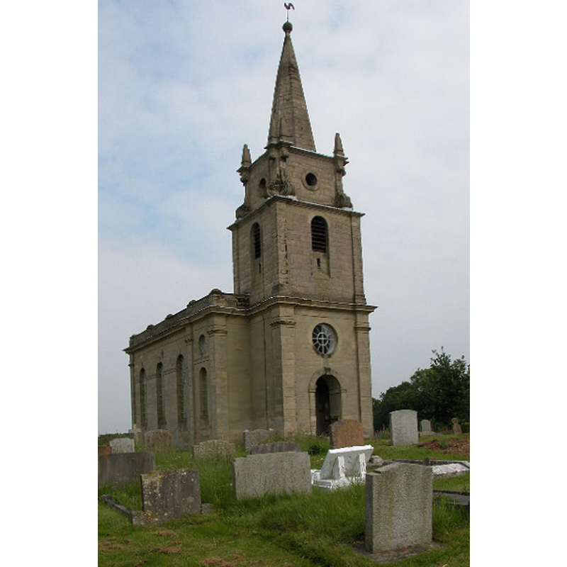 Source caption: "Honiley Church. A rare example of an 18th century village church, built in 1723 for John Sanders of Honiley House (now demolished), it is thought to have been designed by a local man named Francis Smith."