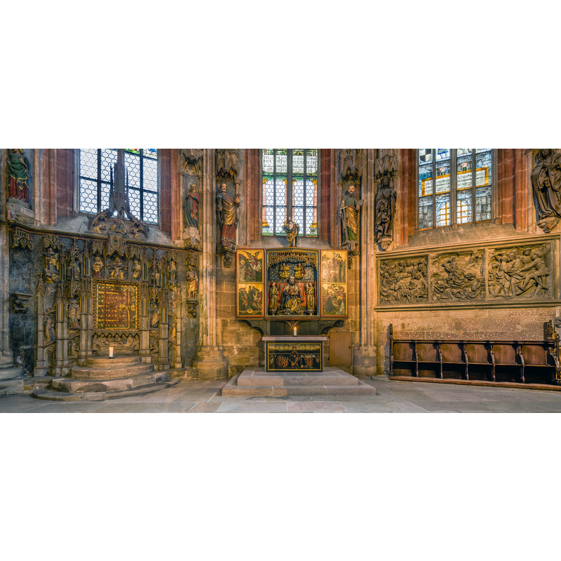 Source caption: "Petersaltar in der Sebalduskirche in Nürnberg / Altar of Peter in Sebaldus Church in Nuremberg"