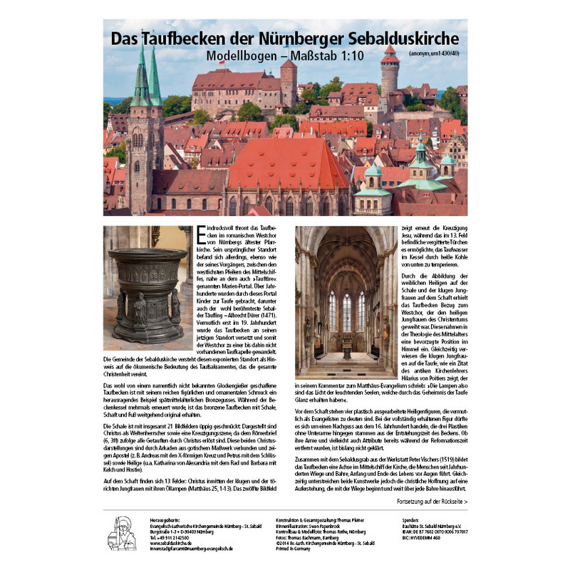 write out about the St. Sebald and its font