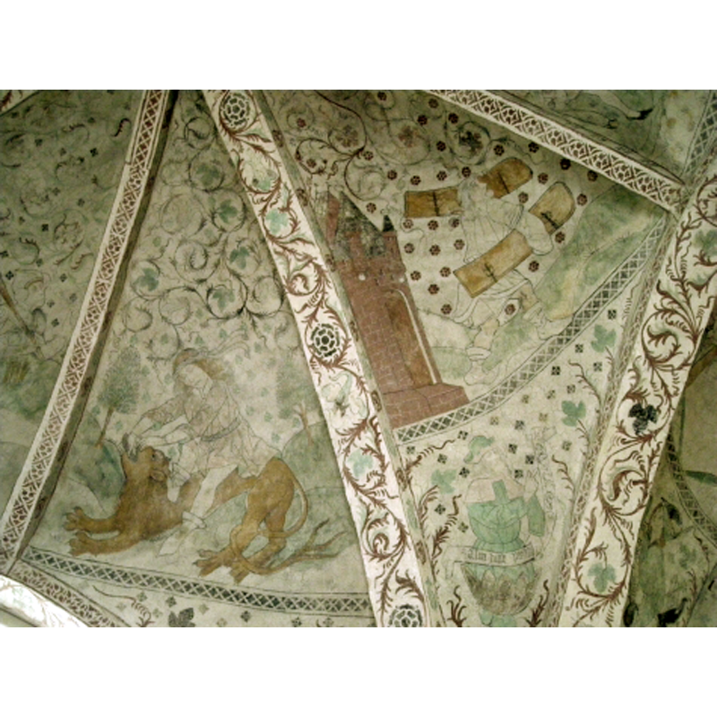 mural paintings dated 1487; believed to be from the school or followers of Albert Målare (Albertus Pictor)