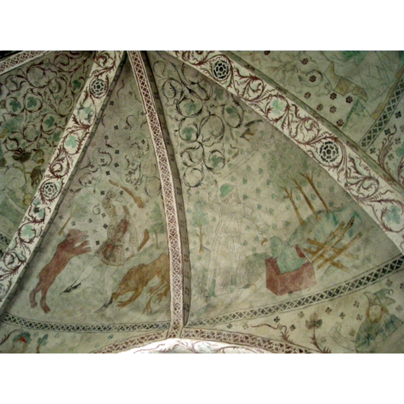 mural paintings dated 1487; believed to be from the school or followers of Albert Målare (Albertus Pictor)