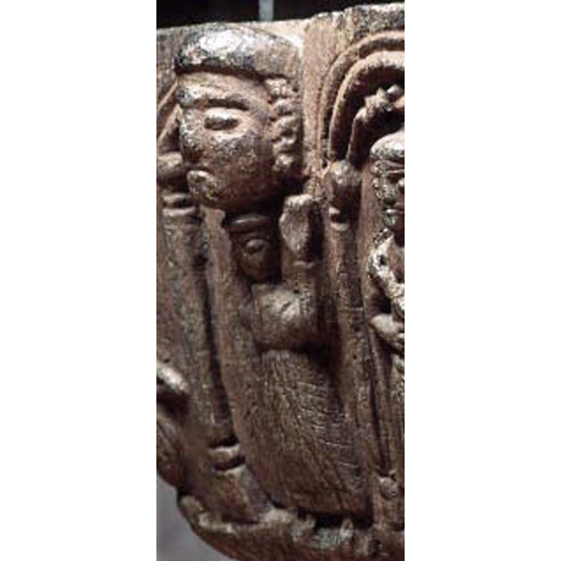 not really an atlante, since the hands do not support the large head above