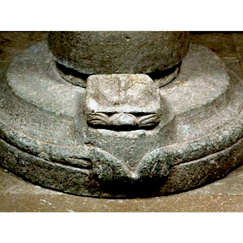 the drainage mini-basin seen here without the insert