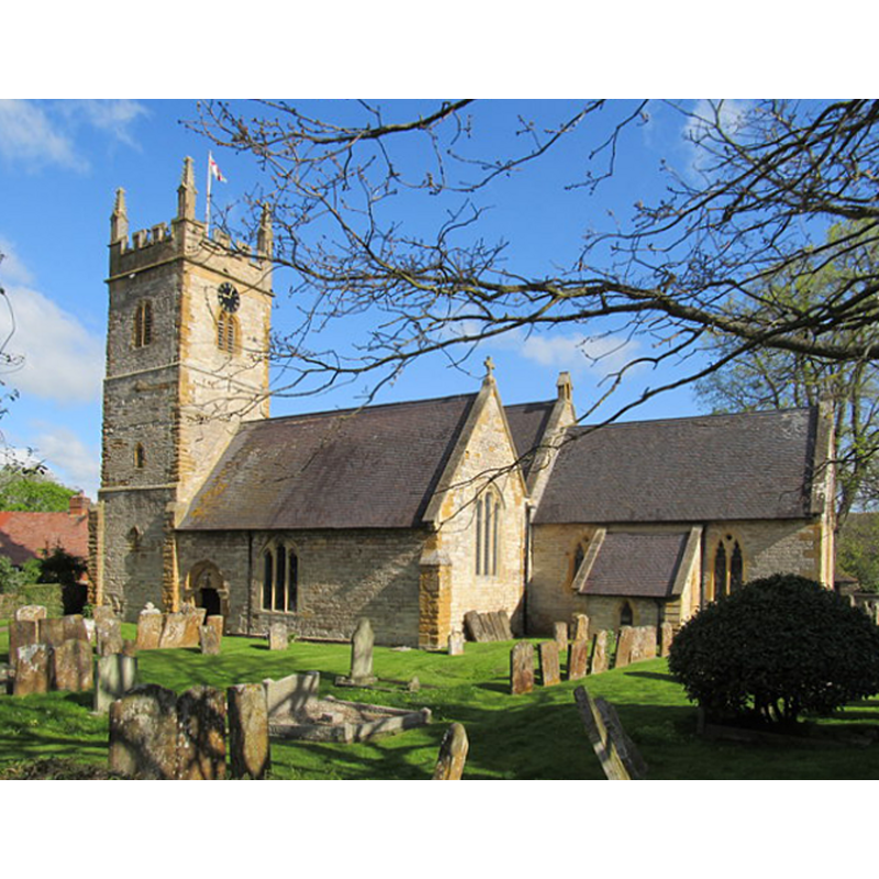 Source caption: "The Fosse Way, the Roman road which runs from Exeter to Lincoln passes through the village of Halford at a crossing point of the River Stour so it is possible Christianity first came to the area with the Romans. The church dates back to the 12th century of which the north doorway and the chancel arch still remain."