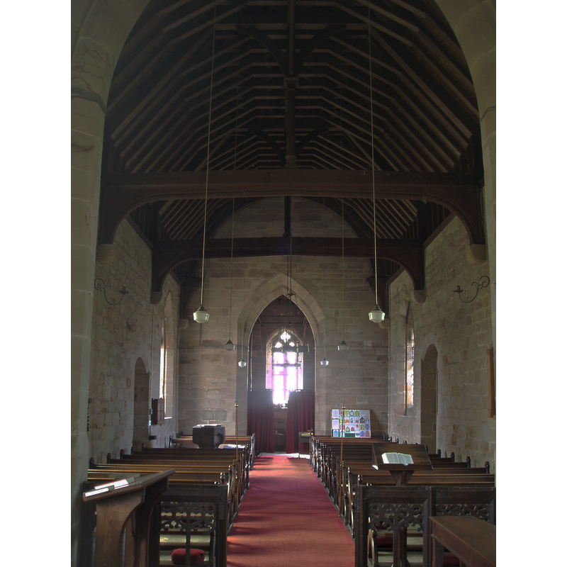 the top of the modern font is visible at the far [west] end, left [south] side