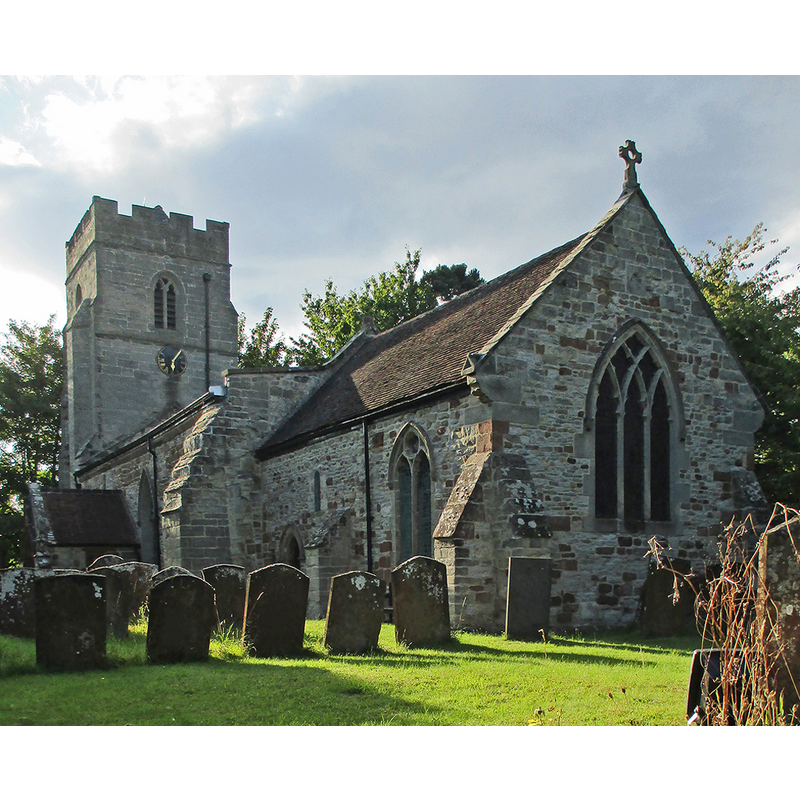 Source caption: "Offchurch: St Gregory. [...] Parts of the church, including the chancel walls, are twelfth-century and the tower from the fifteenth century."
