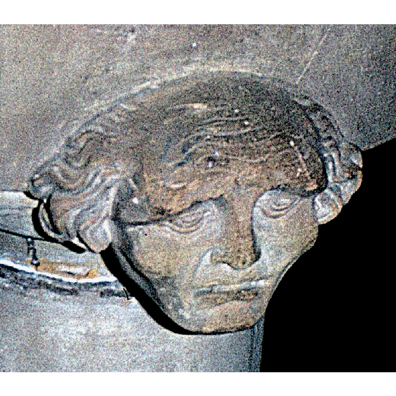 one of the four 19th-century re-carvings