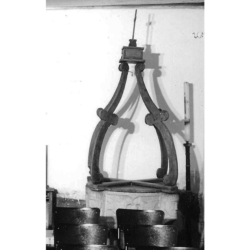 in the northwest corner of the church, in 1973, before the 1990s renovation