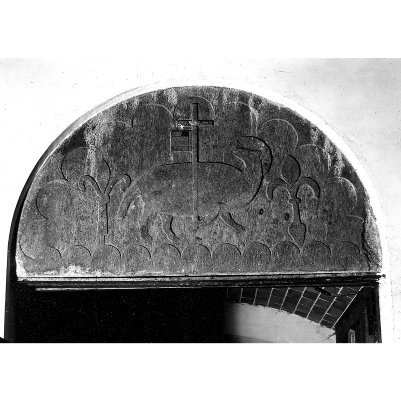 the source [KIK-IRPA, Brussels (Belgium)] gives the location of the old tympanum as "Eglise Notre-Dame de la Visitation[Villers-la-Ville]", and its provence as "abbaye[Villers-la-Ville]; Villers-la-Ville"