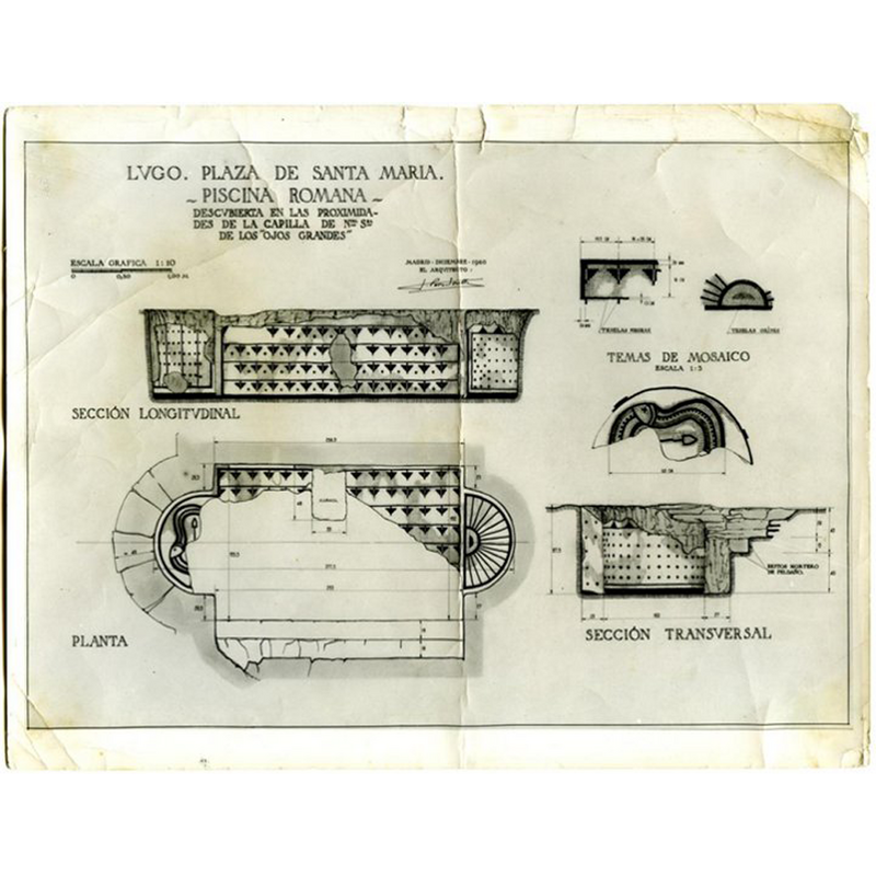 original drawings made at the time of the discovery in 1960