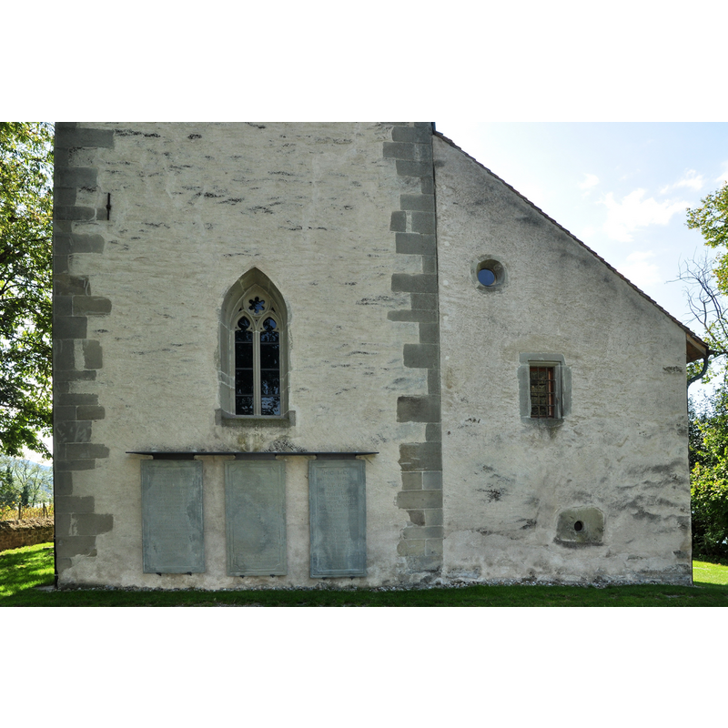 showing the east side of the tower; the chancel is located in the tower space