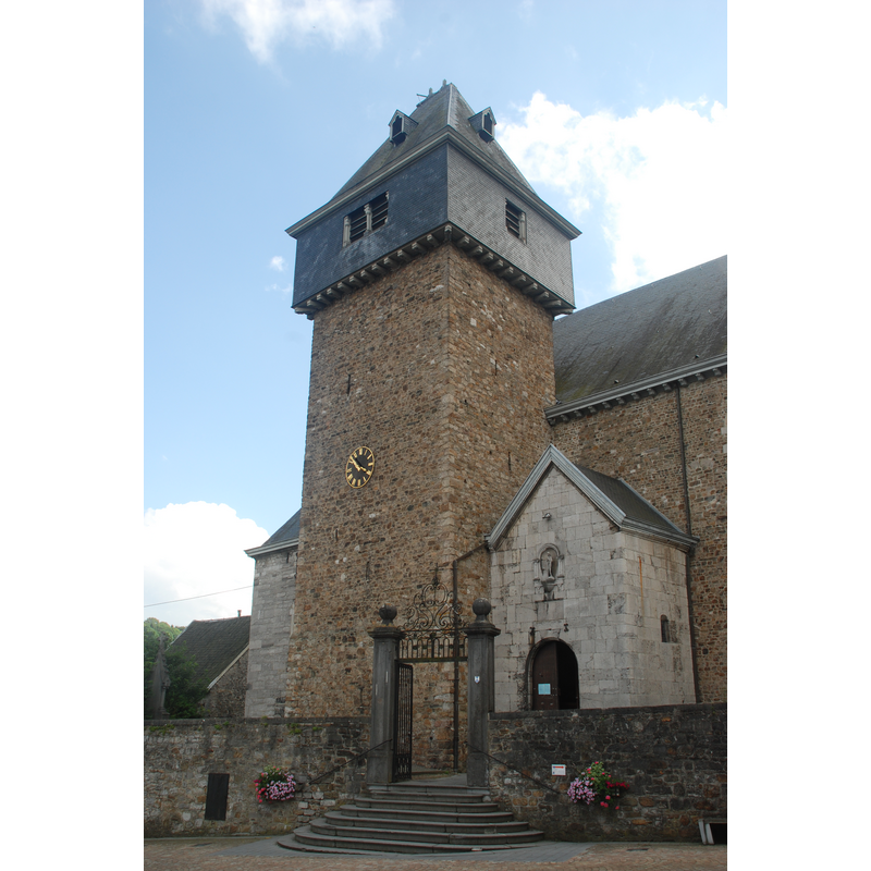 the tower, built against the north wall, and the north porcch