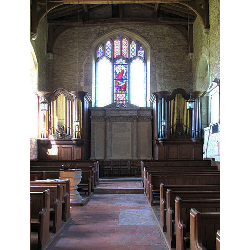 with the font and cover in the nackground, left [south] side