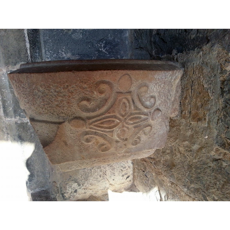 wall-mounted by the entrance