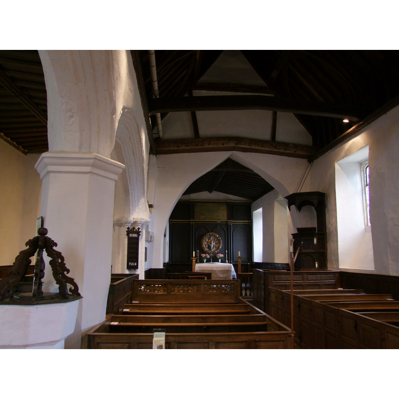 the font partially visible in the foreground, left [north] side