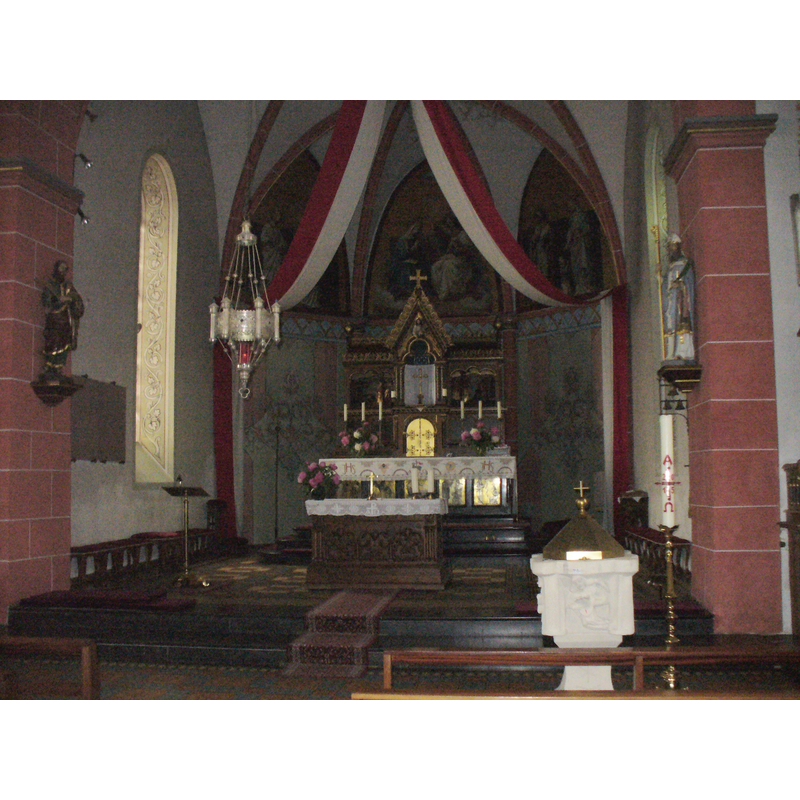at the west end of the nave, south side