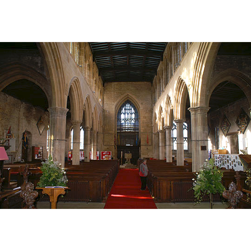 the modern font at the far [west] end