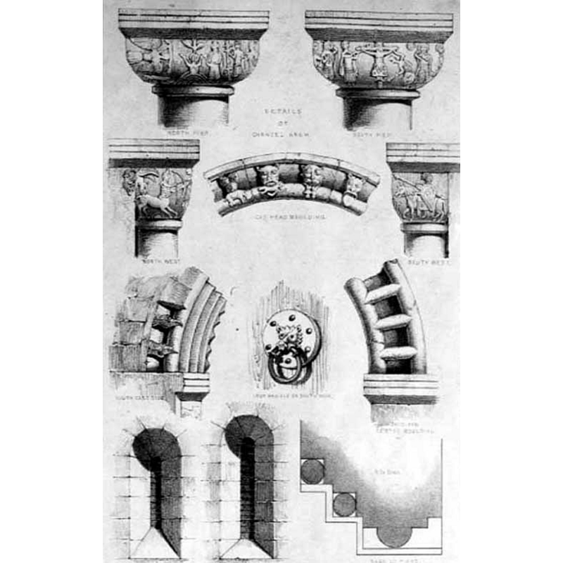 a number of details from both the exterior and interior of the church