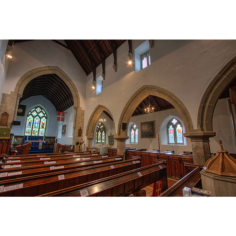 the top of the modern font and cover is visible in the foreground, left-hand corner