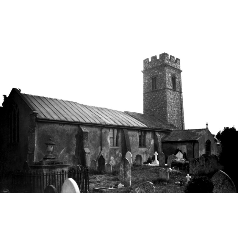 Source caption: "St John the Baptist and All Saints. Mainly Perpendicular."