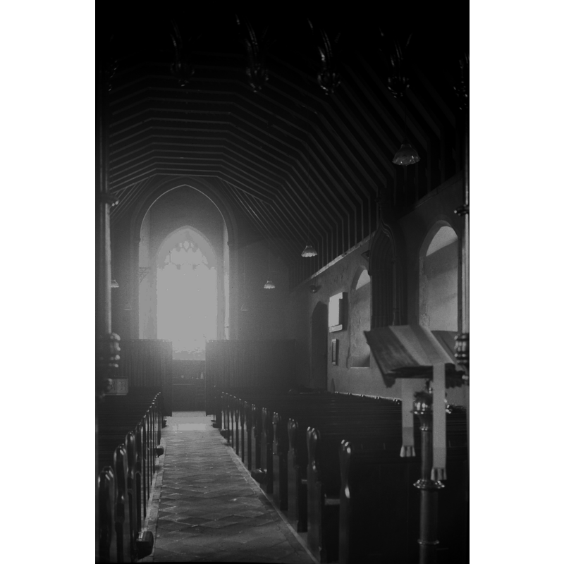 the font is partially visible at the far [west] end, left [south] side