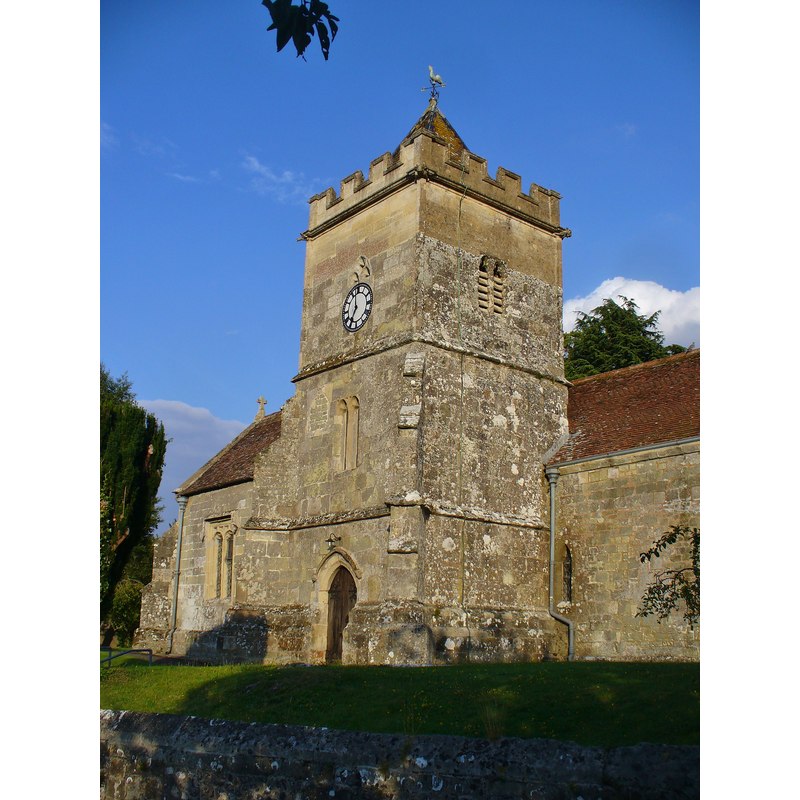 notice the clearly visible two stages of the tower: the lower part is 15th-century; the upper end is 19th-century
