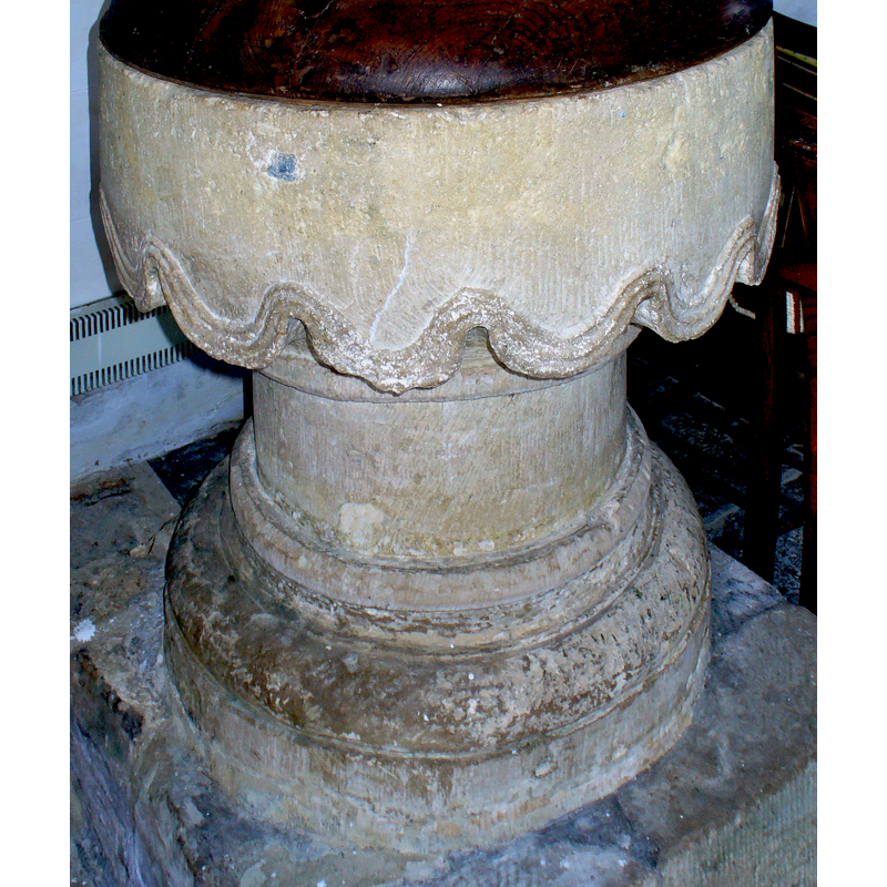 on the stem and lower base