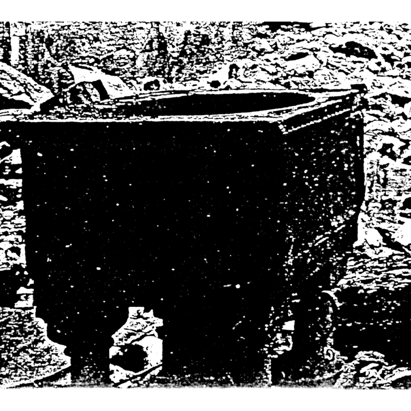 the font after the 1930 fire; although thedetails on the basin sides are not discernible here, the shape of the capitals of the supporting columns are; they were replaced when the font was restored