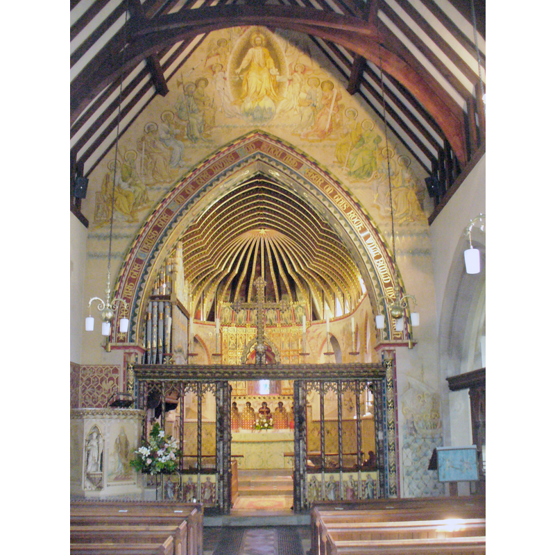 the painted chancel arch
