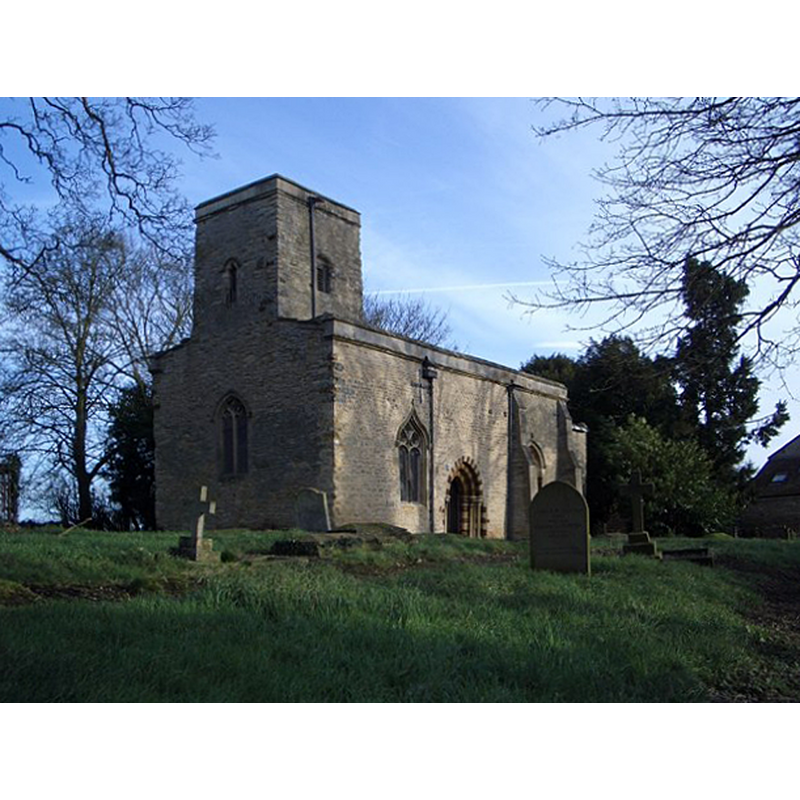 Source caption: "The Church of St Michael & All Angels at Farndish. The church is thought to date from the late 12th century. It has a simple plan - nave and chancel only - with a low tower built inside the nave. The east window is 15th century and the south wall includes a very elegant 14th century ogee window. The church is currently redundant, though it remains consecrated and is looked after by the Redundant Churches Fund."