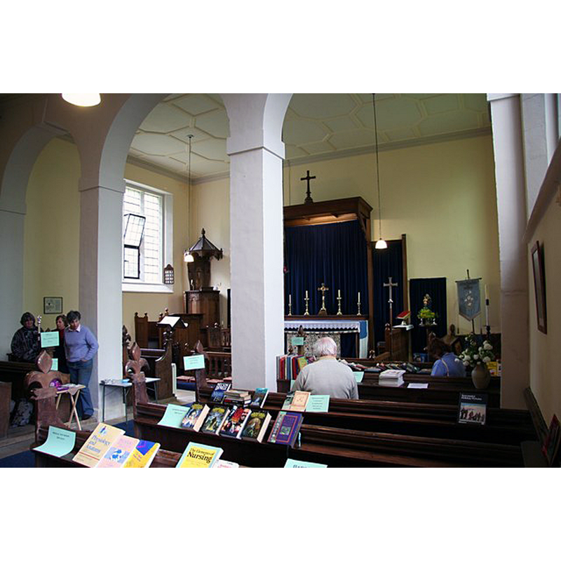 Source caption: "St.Mary's interior. Unexpected Jacobean and Georgian interior hidden inside a puzzling Medieval shell".