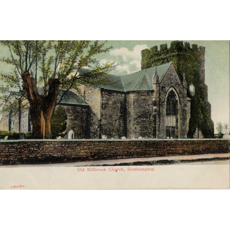 Source caption: "St Nicholas church, depicted in a charming hand-coloured postcard circa 1900. (A Stewart collection)"