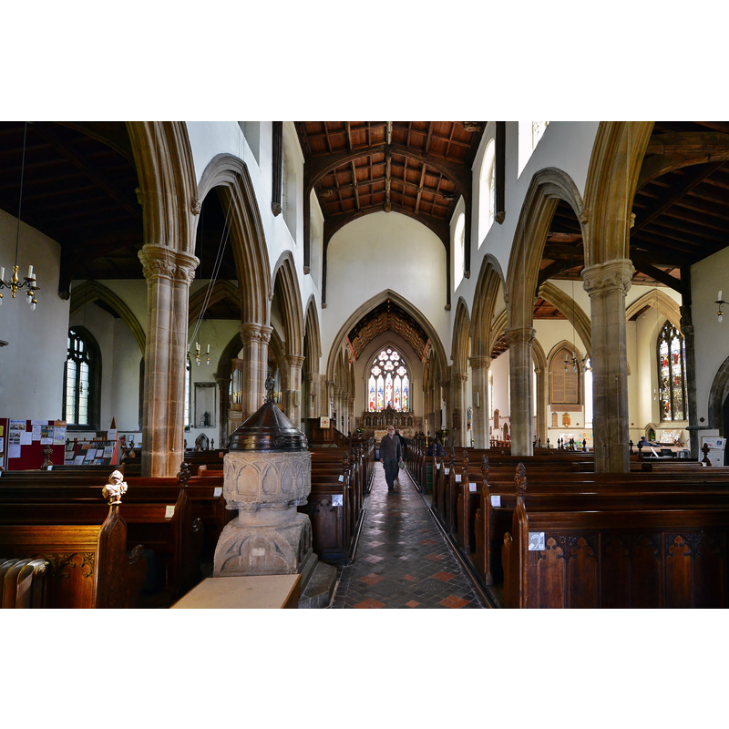 with the font and cover in the foreground