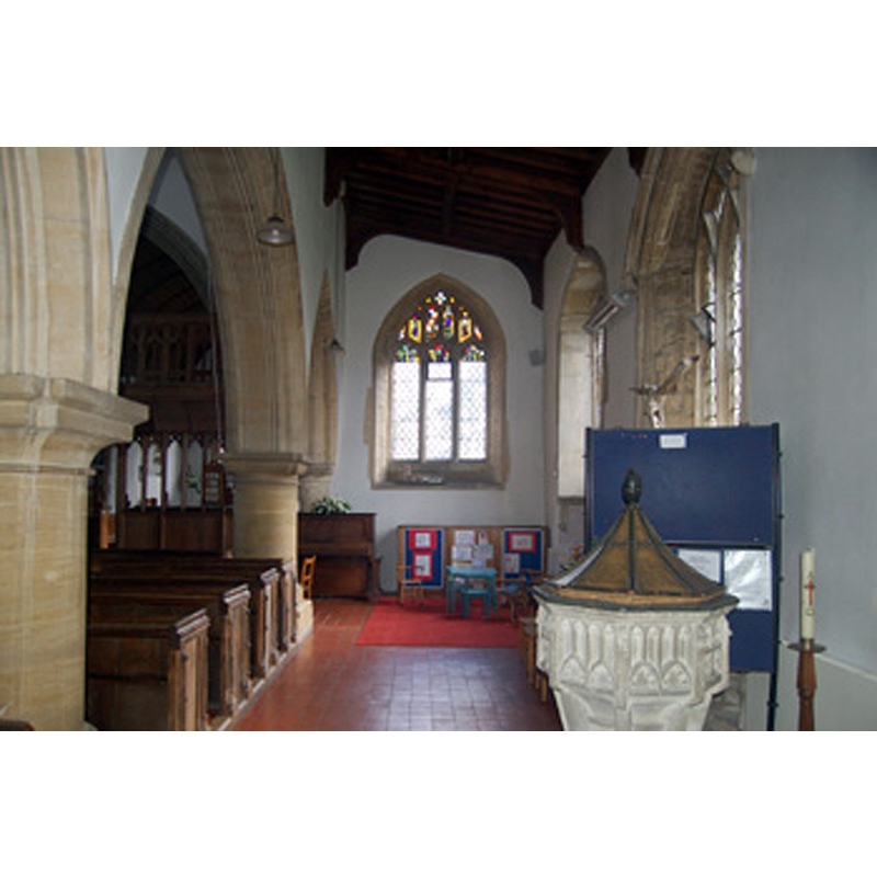 the font and cover in the foreground