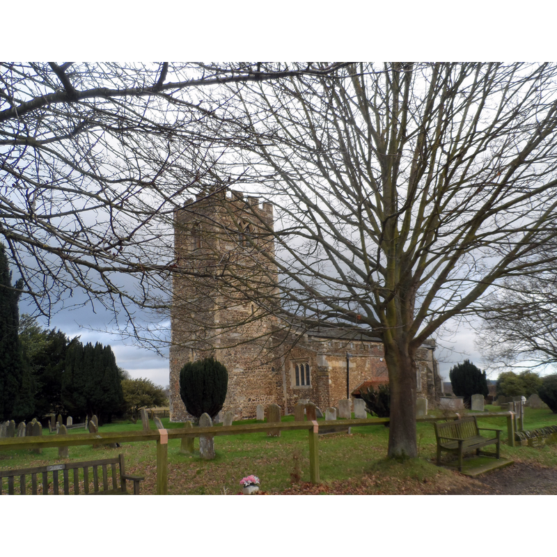 Source caption: "St Leonard's church, Old Warden. Originally part of the Endowment of Warden Abbey. Founded in the 12th century, built primarily in the 13th century."
