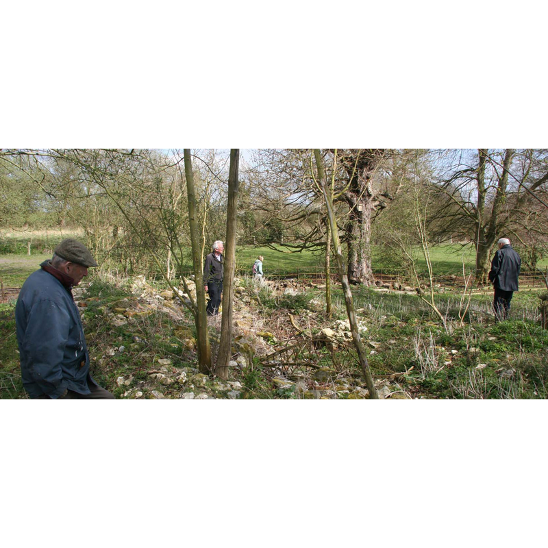 the old church today -- Source caption: "This heap of rubble is all that remains today – but beneath it will be vital archaeological evidence."