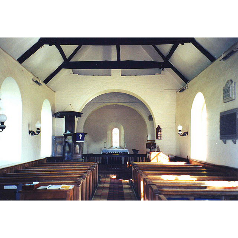 Source caption: "Interior of St. Mary Magdalene, Whipsnade, Beds. A quaint little church on the edge of a green on top of a hill, this is a simple church,[...] the nave was designed by Hawksmoor."
