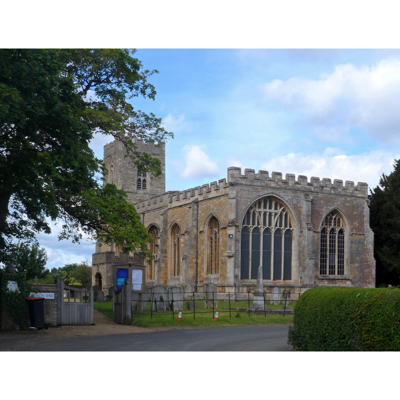 Source caption: " St Lawrence's church, Willington. Most of the church is thought to have been built around 1541 for Sir John Gostwick. The nearby manor house and dovecote were also built for him. Gostwick worked for both Cardinal Wolsey and Henry VIII."