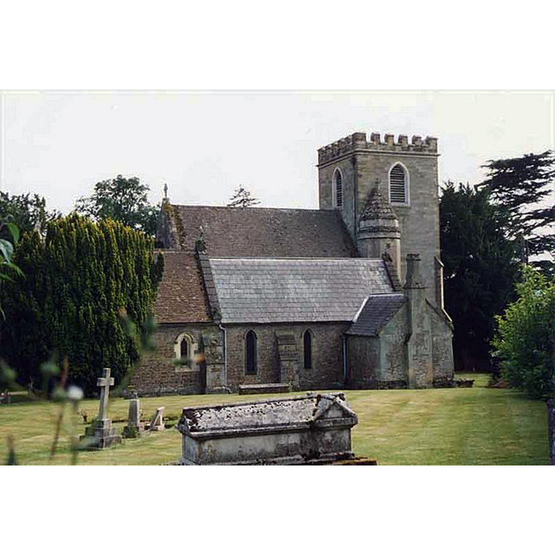 Source caption: "This church was damaged by fire Dec 2007."