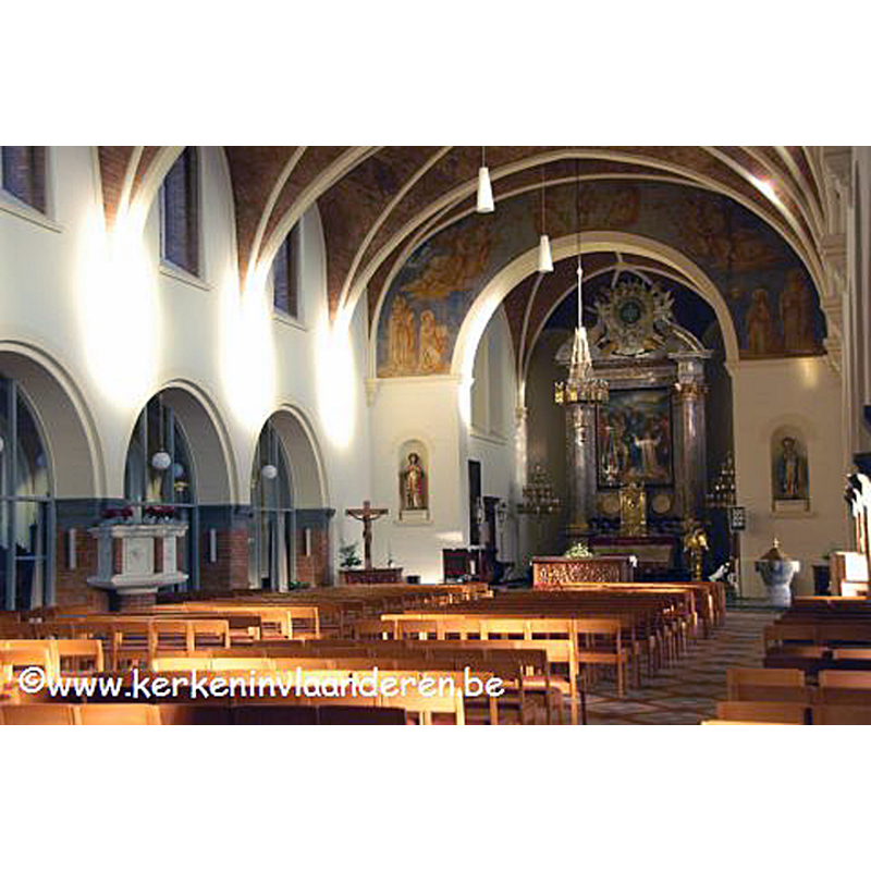 the font and cover are visible at the far [east] end, right [south] side