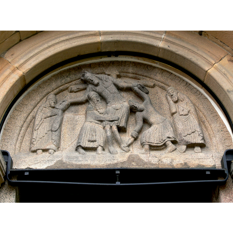 of the 'Kathoveddøren' portal -- ca. 1175?