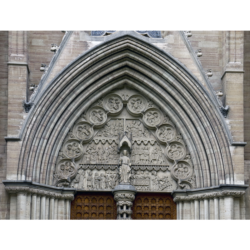 the modern tympanum of the south portal
