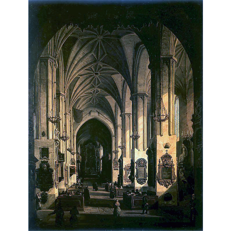 a ca 1800 Romantic rendering by Marcin Zaleski (1796-1877)