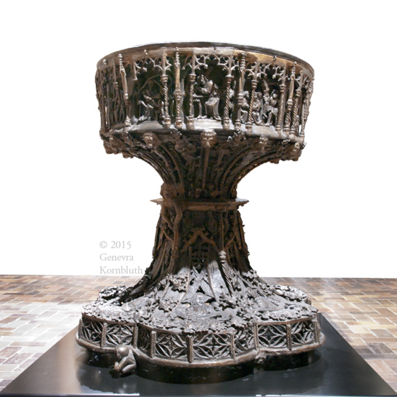 one of the basin scenes visible in this image, to the left of the Crucifixion