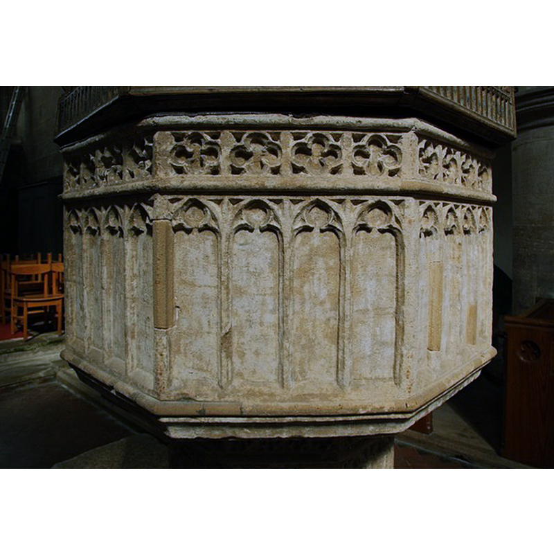 four per side on the octagonal basin