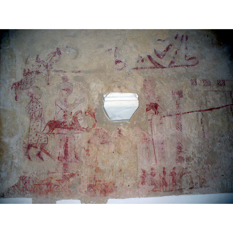 one of the paintings uncovered during the 1869 restoration
